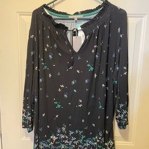 Daniel Rainn Britty Tassel Blouse 2xl